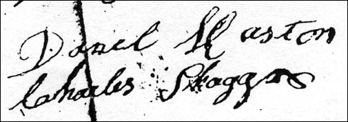 Daniel Haston Signature on 1815 Note