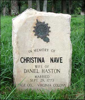Grave of Daniel Haston's wife?