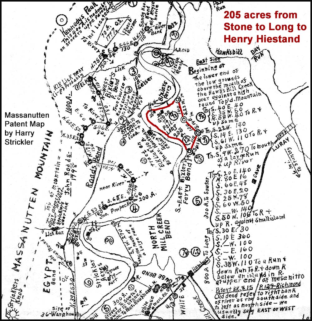 Bixler Ferry Bend - Strickler Massanutten Map