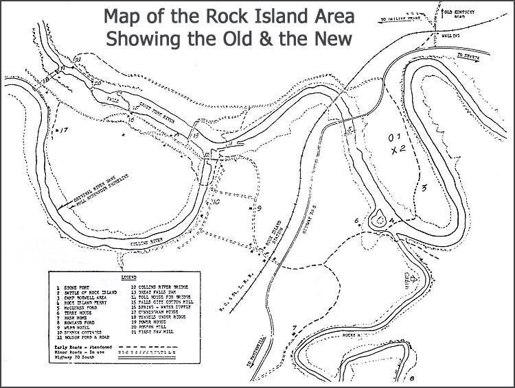 Rock Island area map - old and new