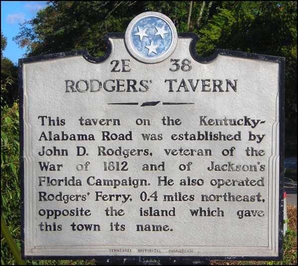 Rodgers Tavern Sign