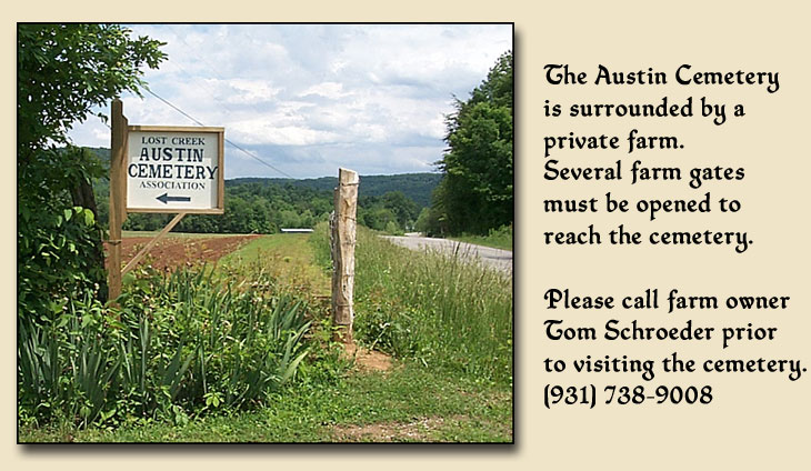 Directions to Lost Creek Austin Cemetery - White Cty, TN