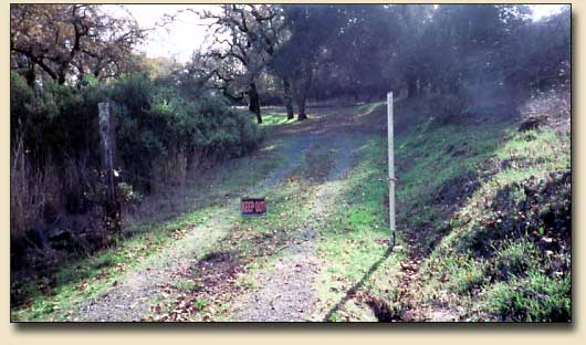 Entrance of Bennett Valley Cemetery - Sonoma Co, CA